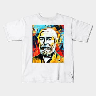 Jean Charles Galissard de Marignac Abstract Portrait | Jean Charles Galissard de Marignac Abstract Artwork 2 Kids T-Shirt